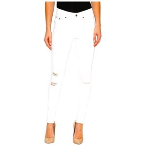 Hue ripped knee jeggings